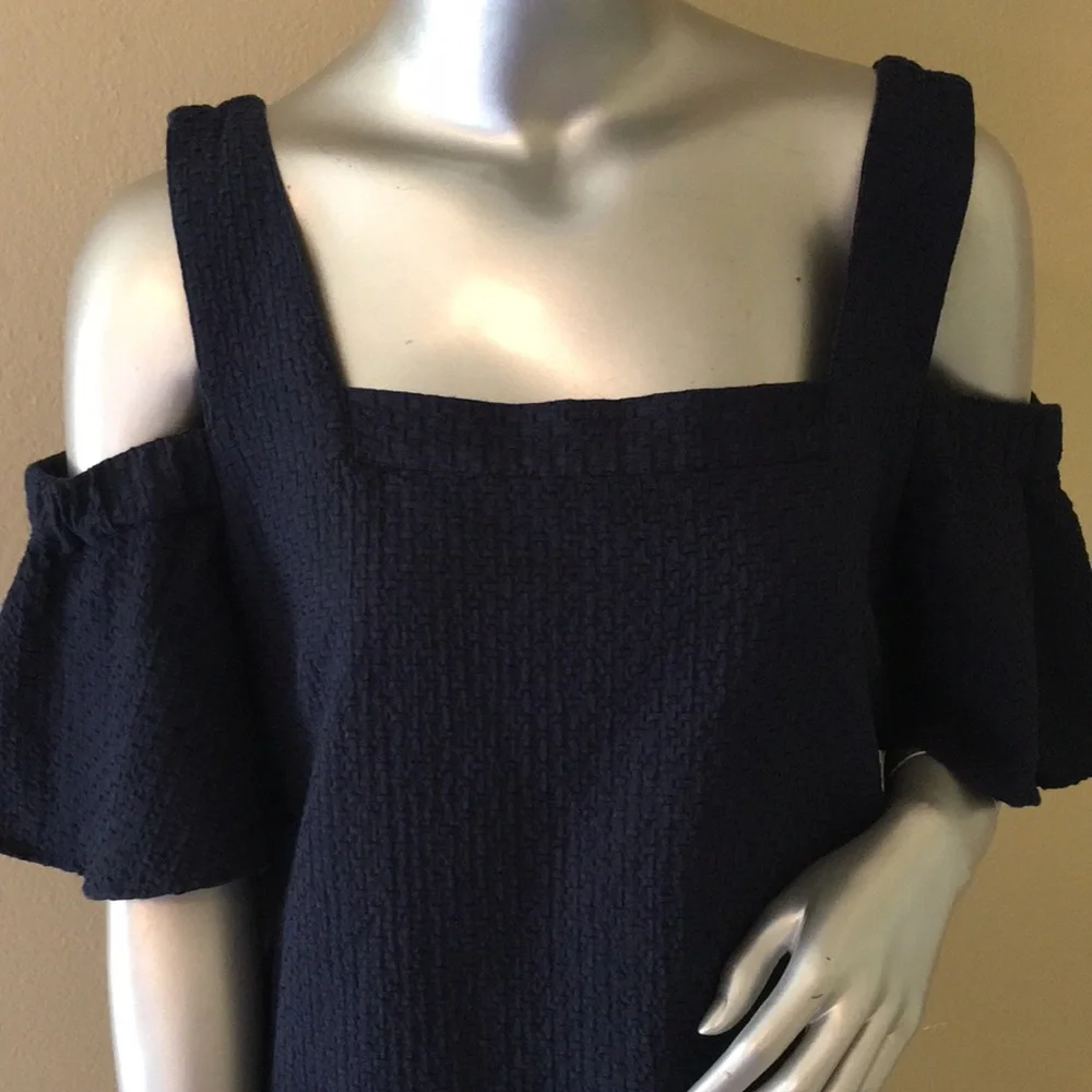 J. Crew Basketweave Textured Cold Shoulder…